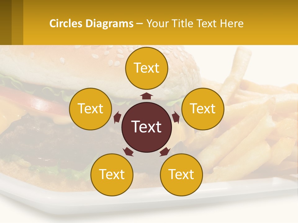 Burger And French Fries PowerPoint Template