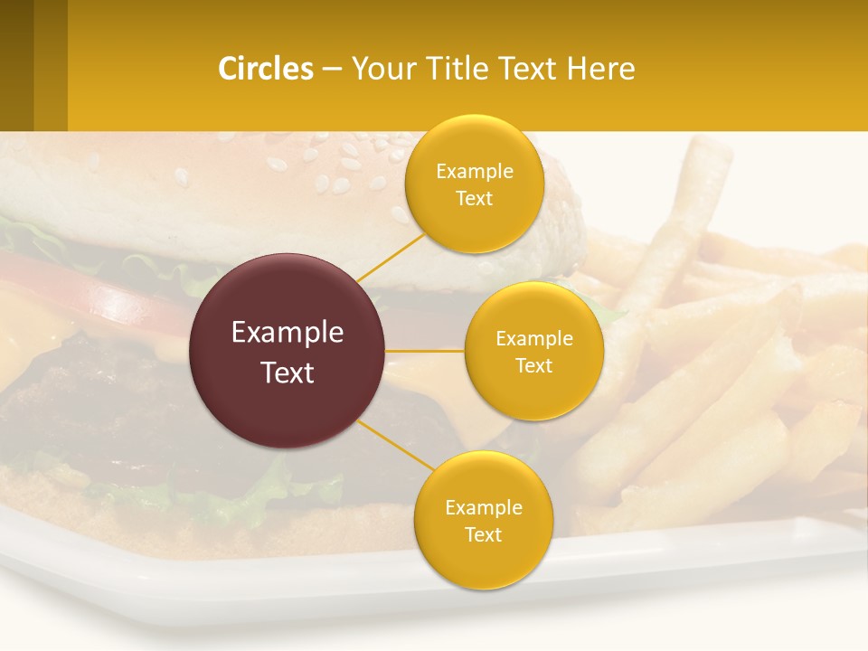 Burger And French Fries PowerPoint Template