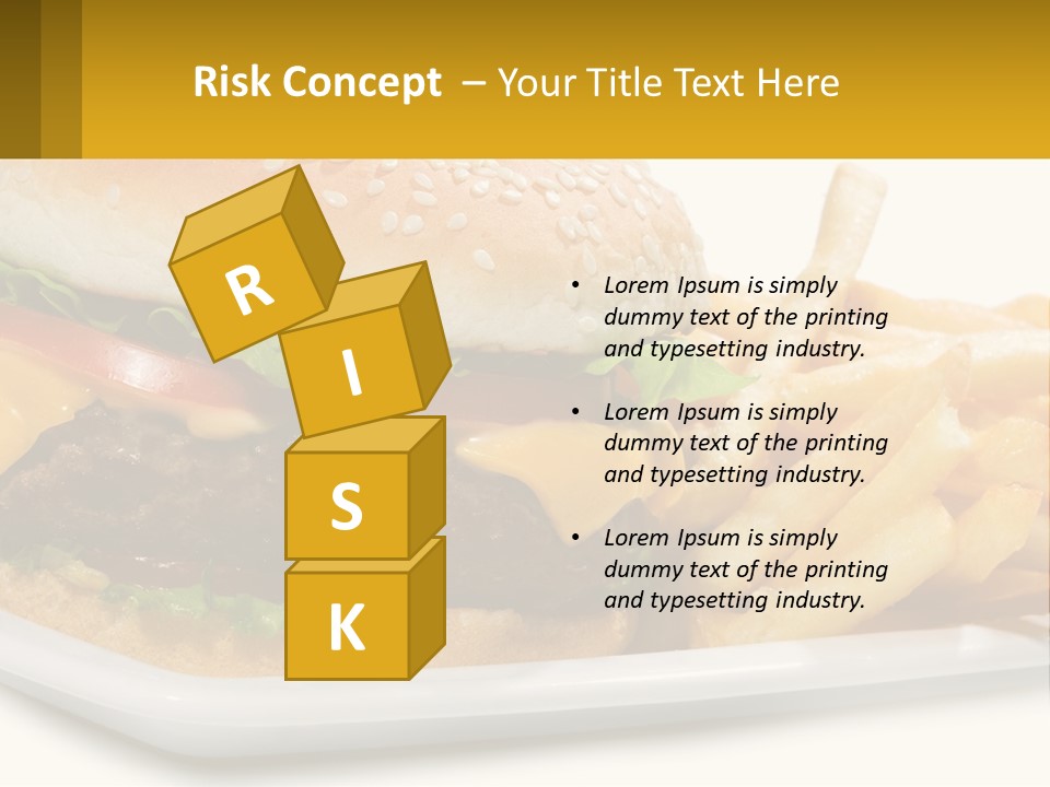 Burger And French Fries PowerPoint Template