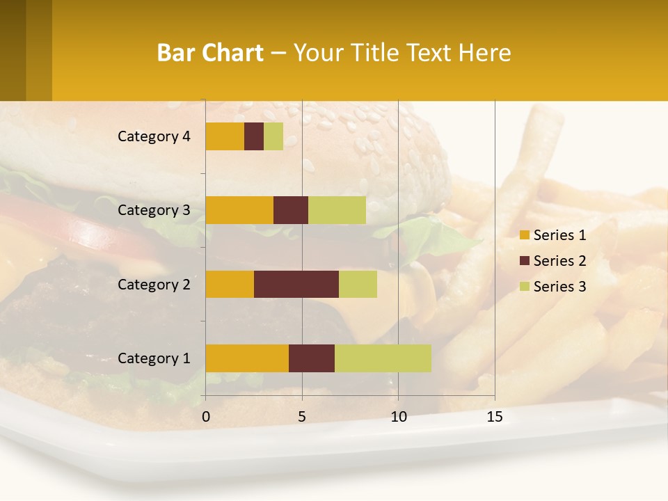 Burger And French Fries PowerPoint Template