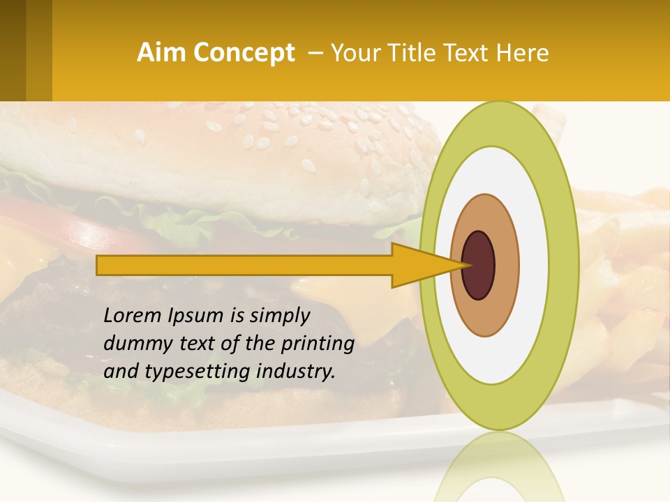 Burger And French Fries PowerPoint Template