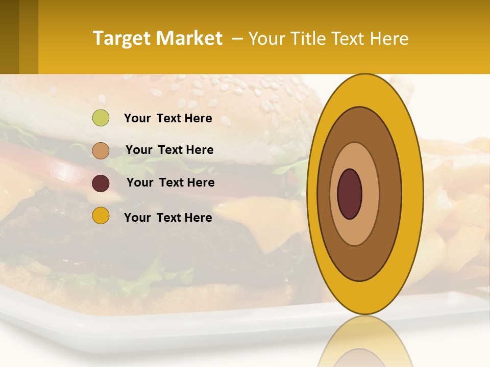 Burger And French Fries PowerPoint Template