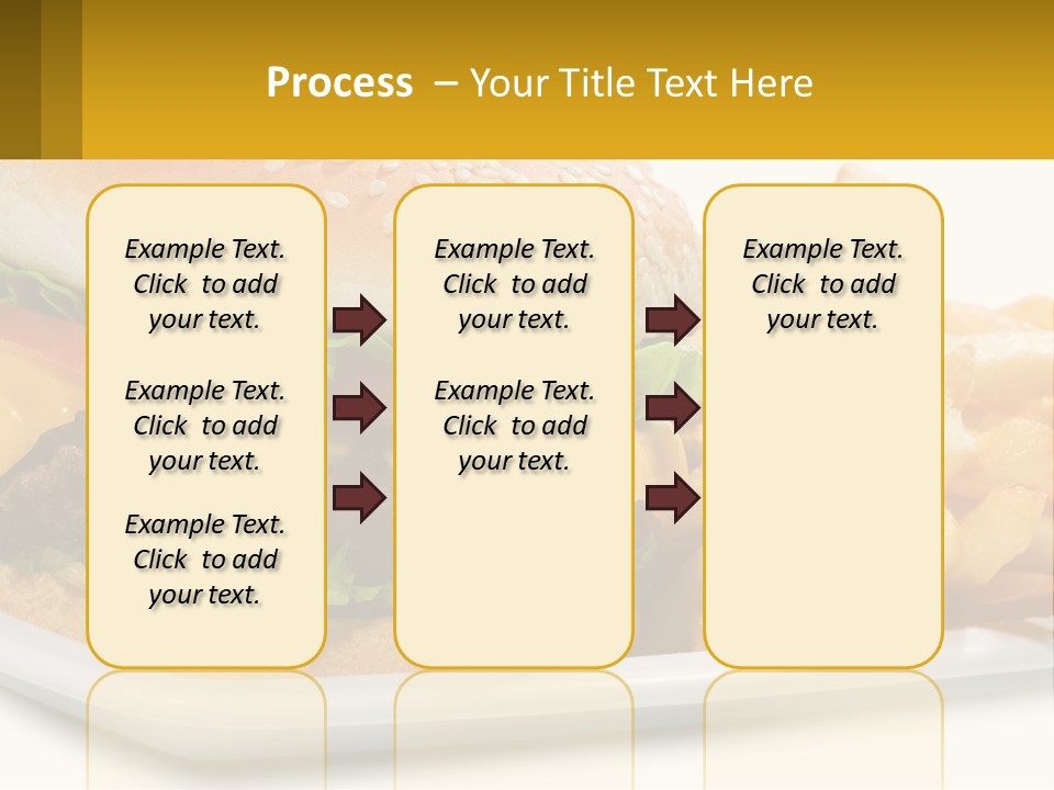 Burger And French Fries PowerPoint Template