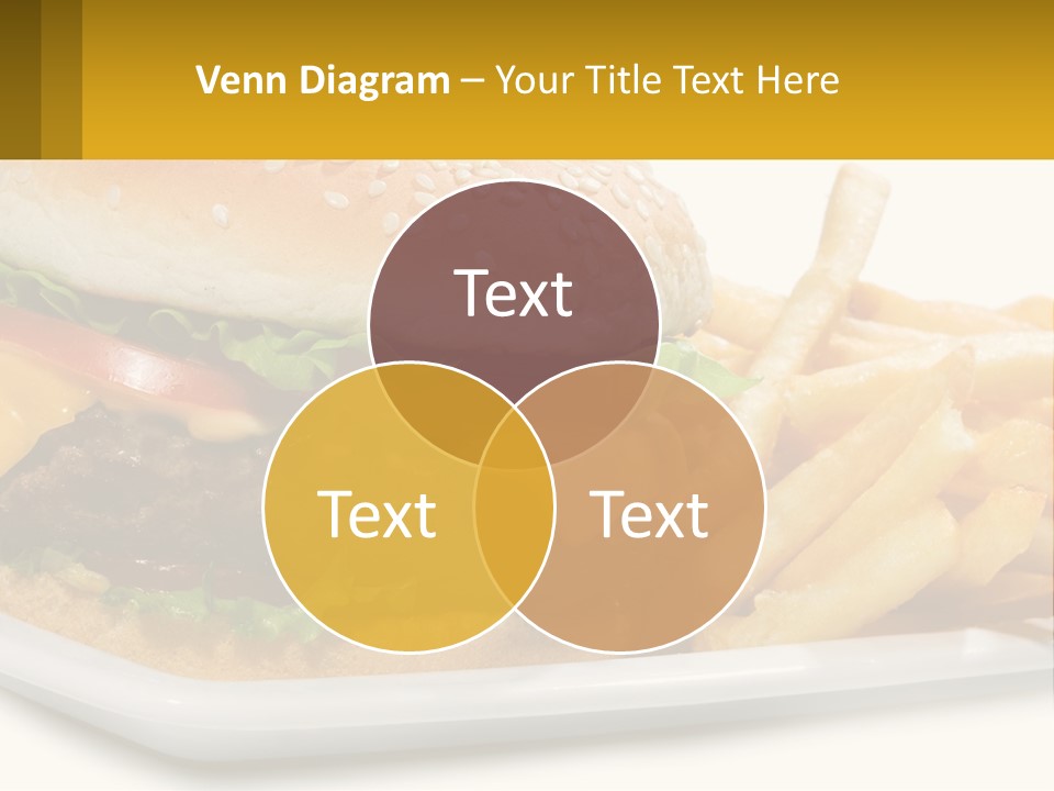Burger And French Fries PowerPoint Template