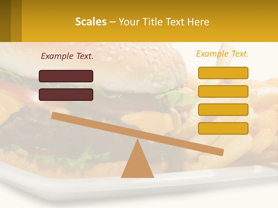 Burger And French Fries PowerPoint Template