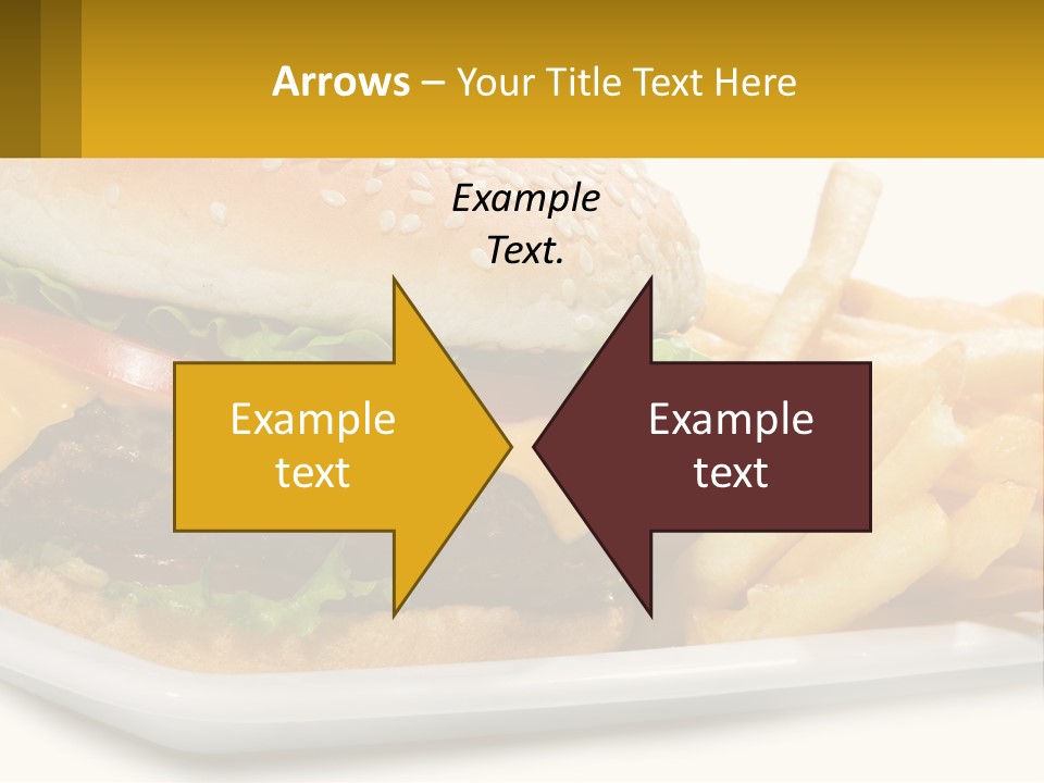 Burger And French Fries PowerPoint Template