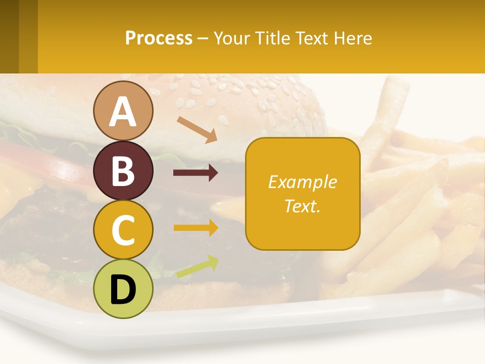 Burger And French Fries PowerPoint Template