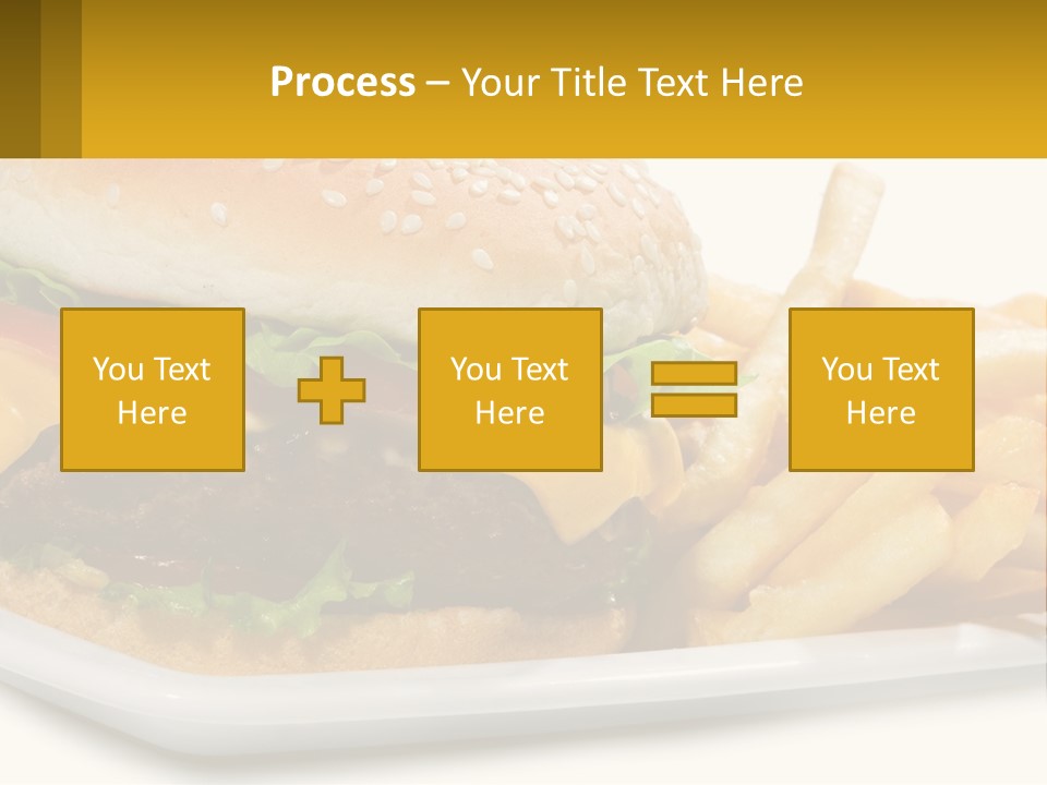 Burger And French Fries PowerPoint Template