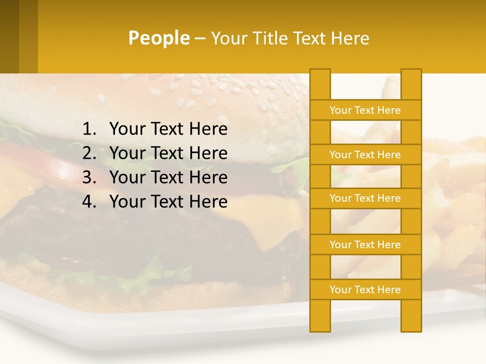 Burger And French Fries PowerPoint Template