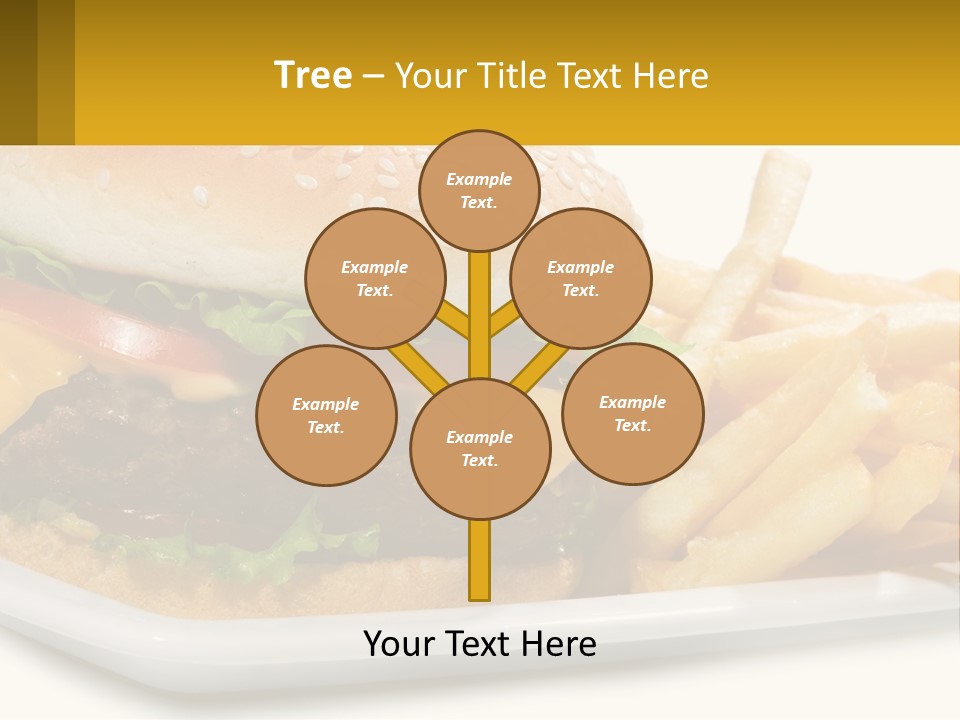 Burger And French Fries PowerPoint Template