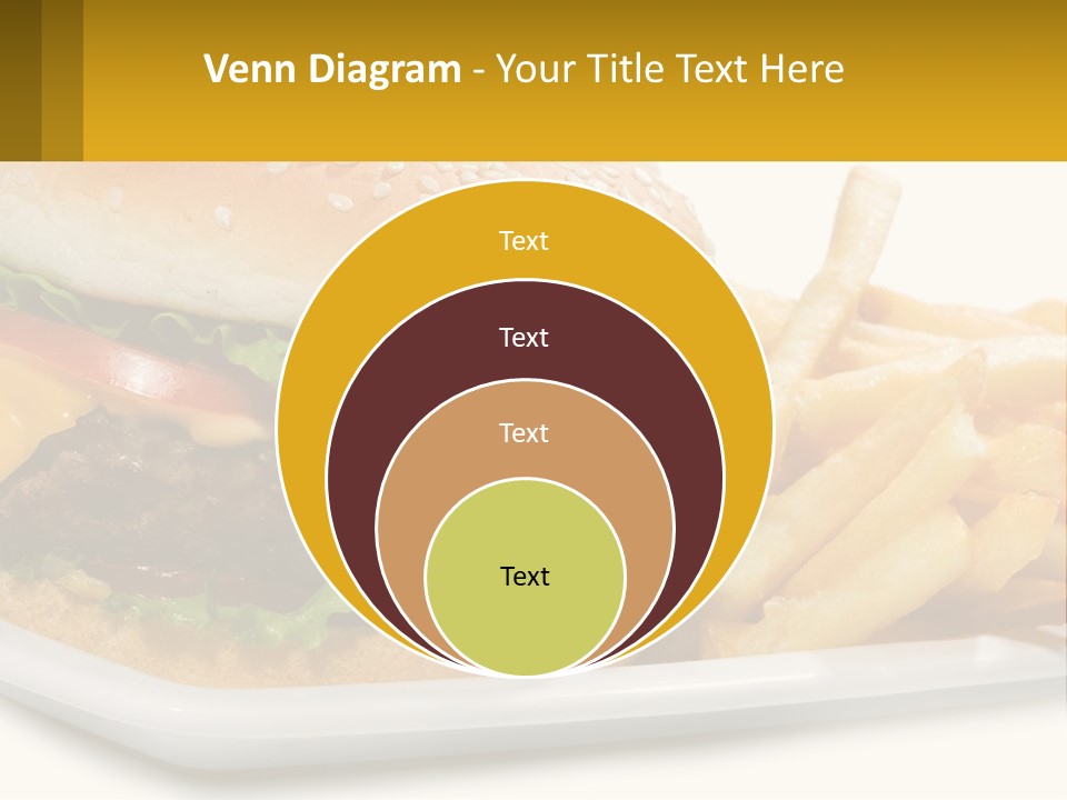 Burger And French Fries PowerPoint Template