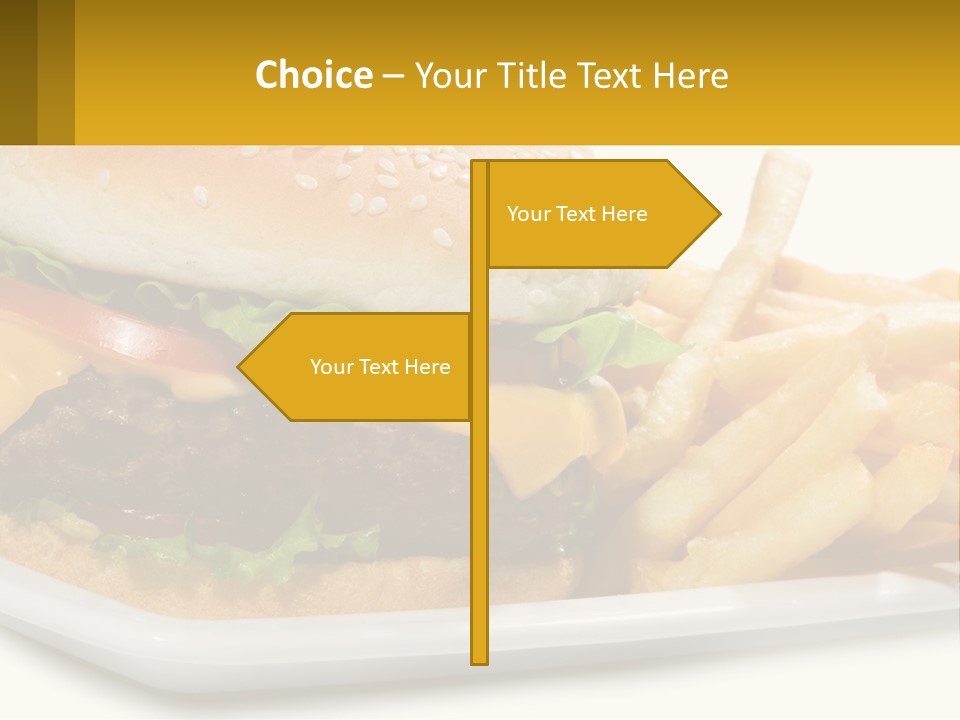 Burger And French Fries PowerPoint Template