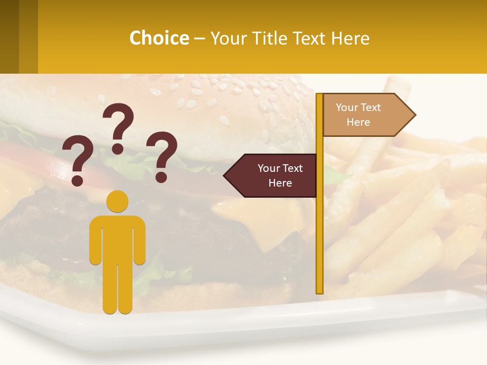 Burger And French Fries PowerPoint Template
