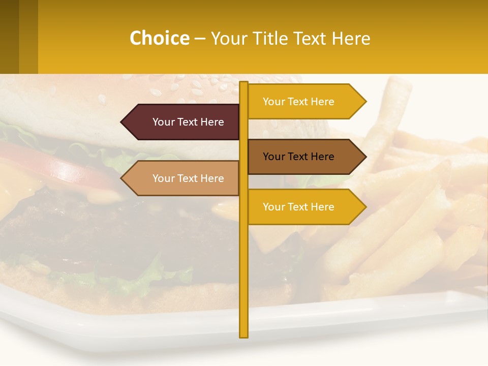 Burger And French Fries PowerPoint Template