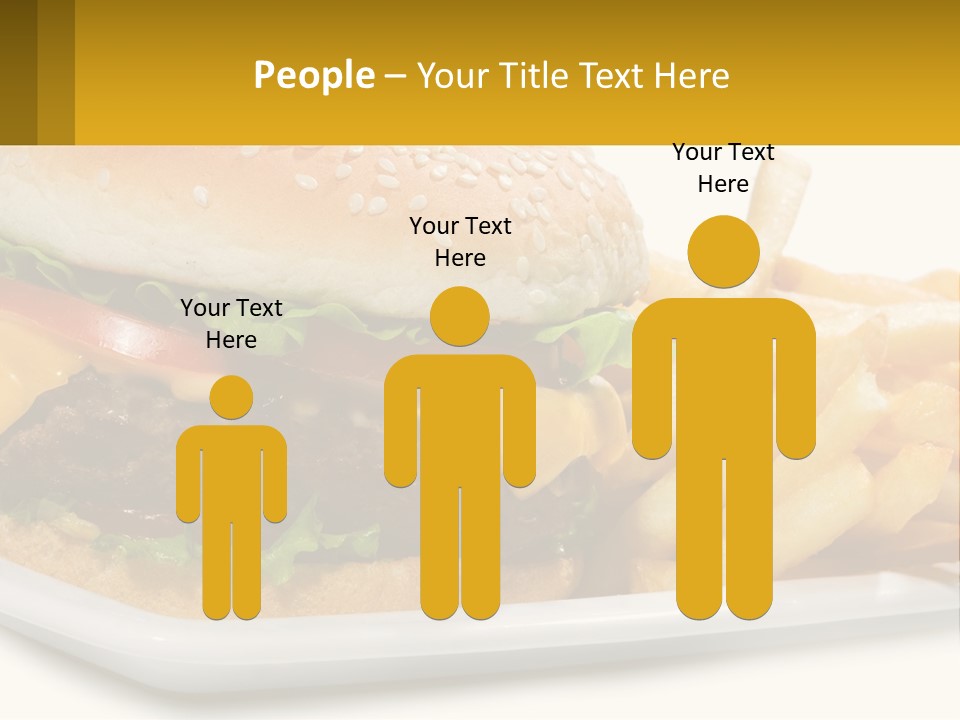 Burger And French Fries PowerPoint Template