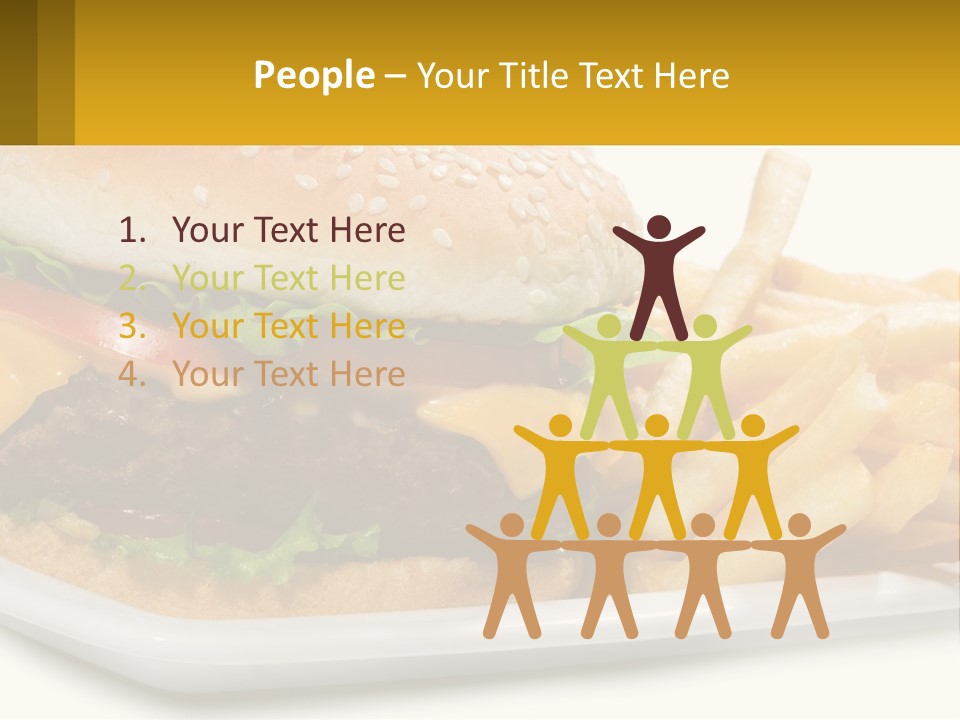 Burger And French Fries PowerPoint Template