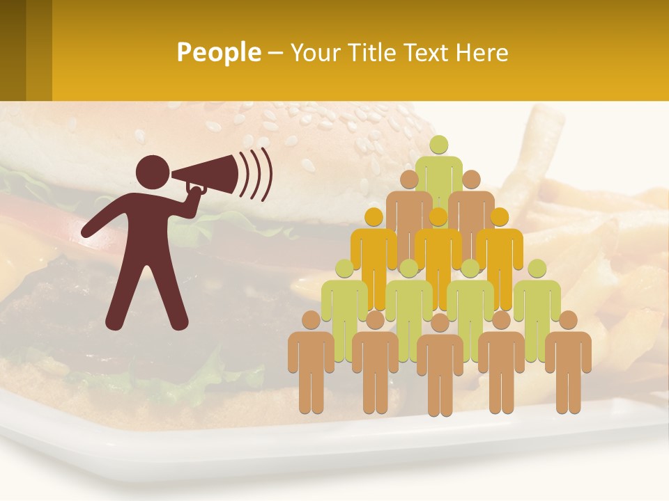 Burger And French Fries PowerPoint Template