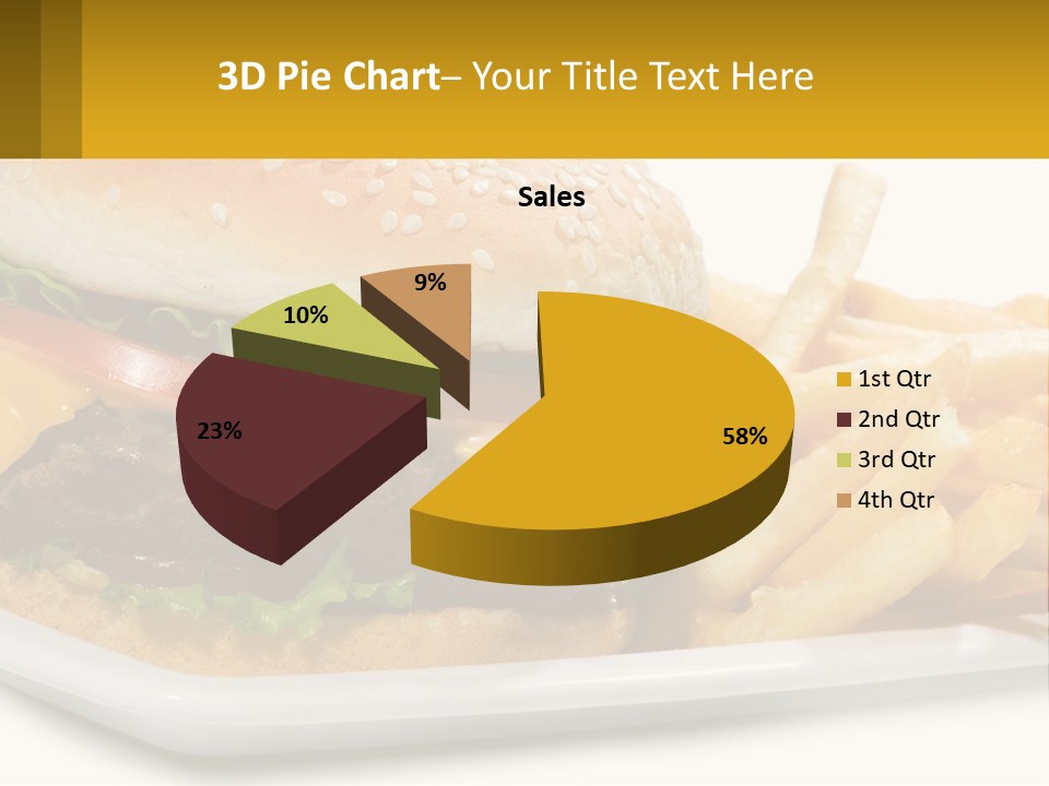 Burger And French Fries PowerPoint Template