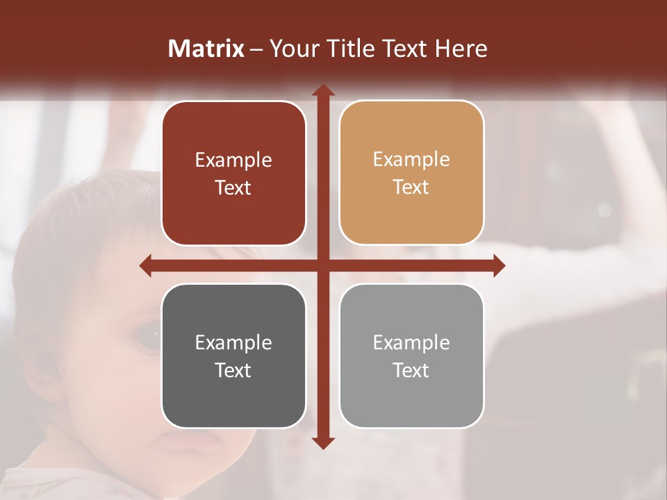 A Baby With A White Hat On His Head PowerPoint Template