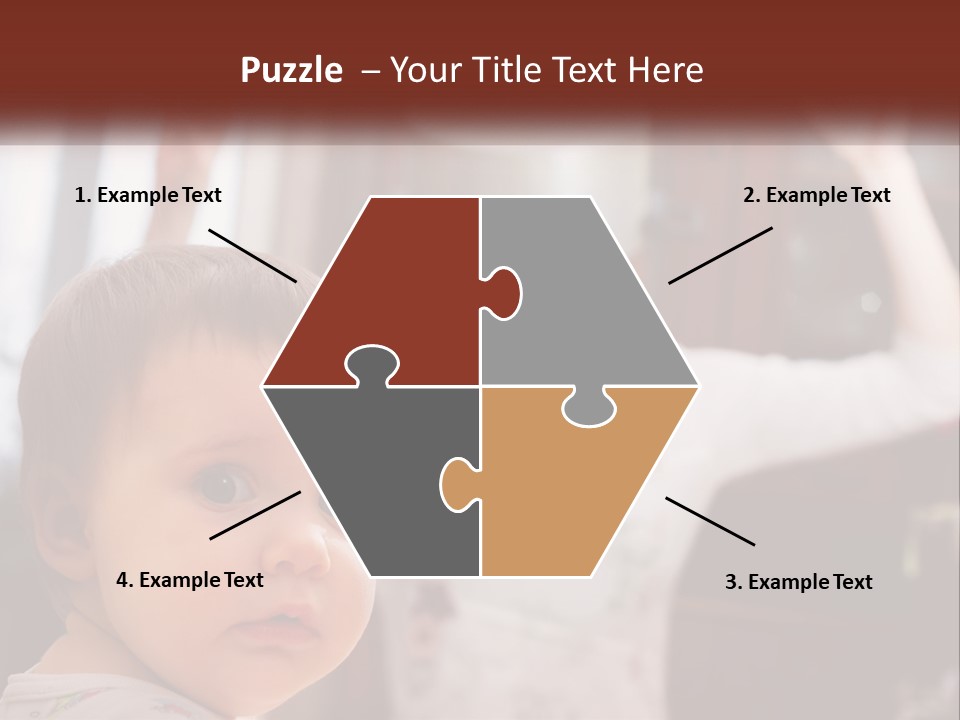 A Baby With A White Hat On His Head PowerPoint Template