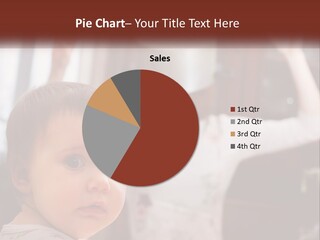 A Baby With A White Hat On His Head PowerPoint Template