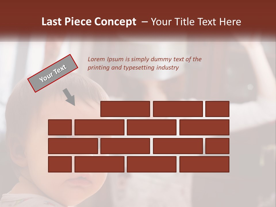 A Baby With A White Hat On His Head PowerPoint Template