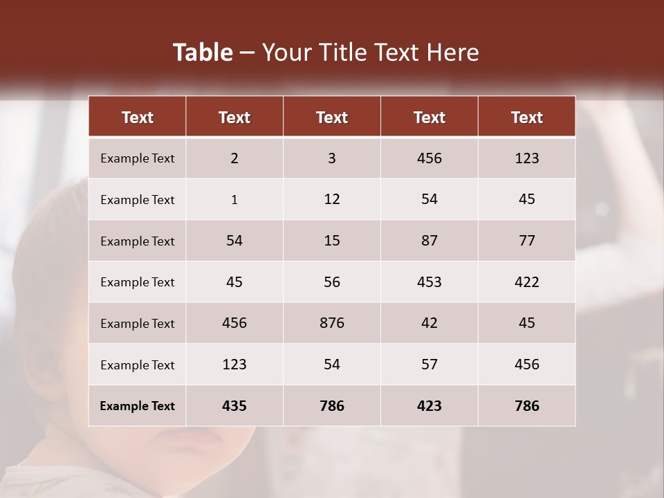 A Baby With A White Hat On His Head PowerPoint Template