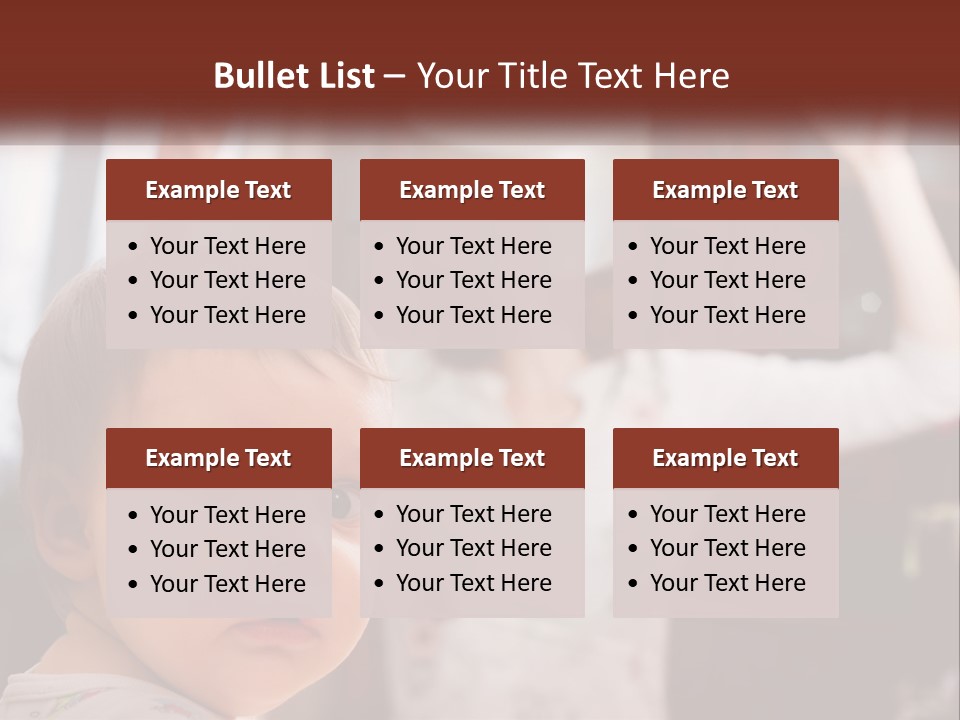 A Baby With A White Hat On His Head PowerPoint Template