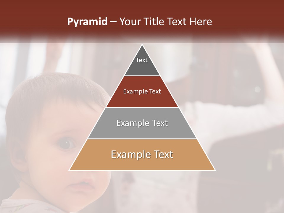 A Baby With A White Hat On His Head PowerPoint Template