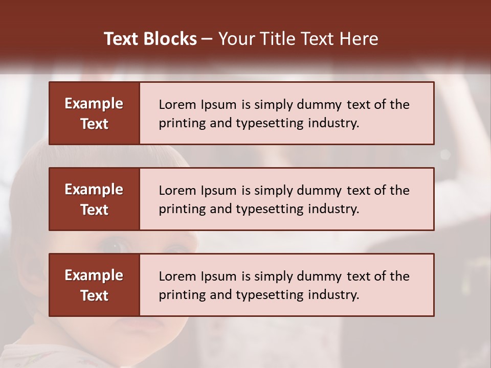 A Baby With A White Hat On His Head PowerPoint Template