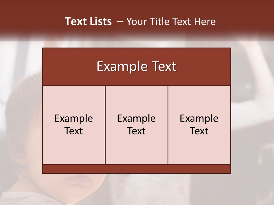 A Baby With A White Hat On His Head PowerPoint Template