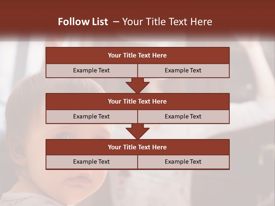 A Baby With A White Hat On His Head PowerPoint Template