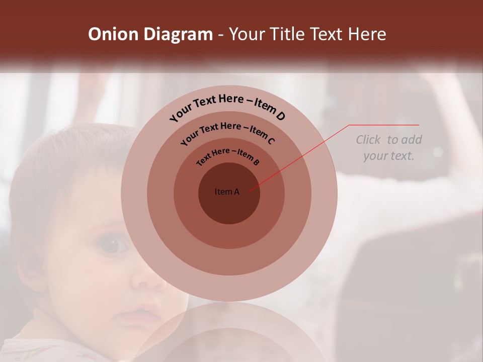 A Baby With A White Hat On His Head PowerPoint Template
