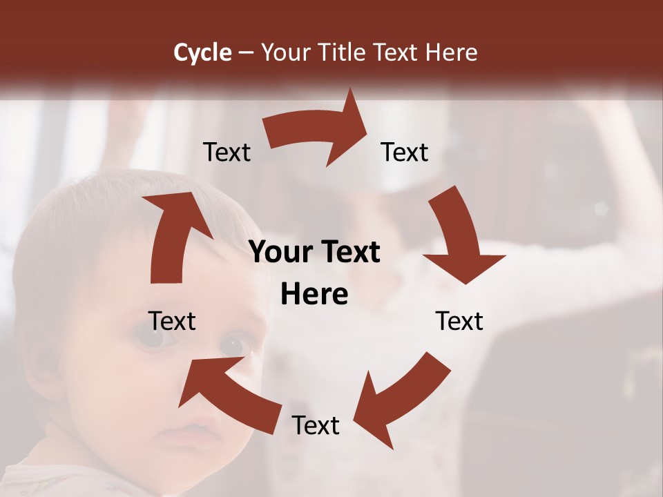 A Baby With A White Hat On His Head PowerPoint Template