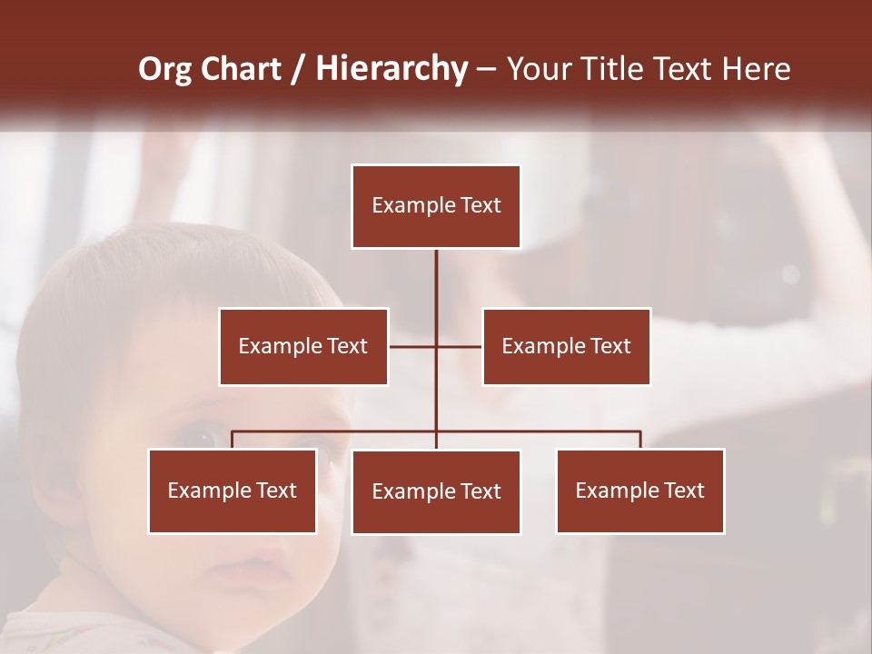 A Baby With A White Hat On His Head PowerPoint Template