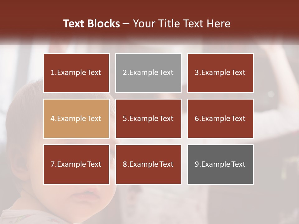 A Baby With A White Hat On His Head PowerPoint Template