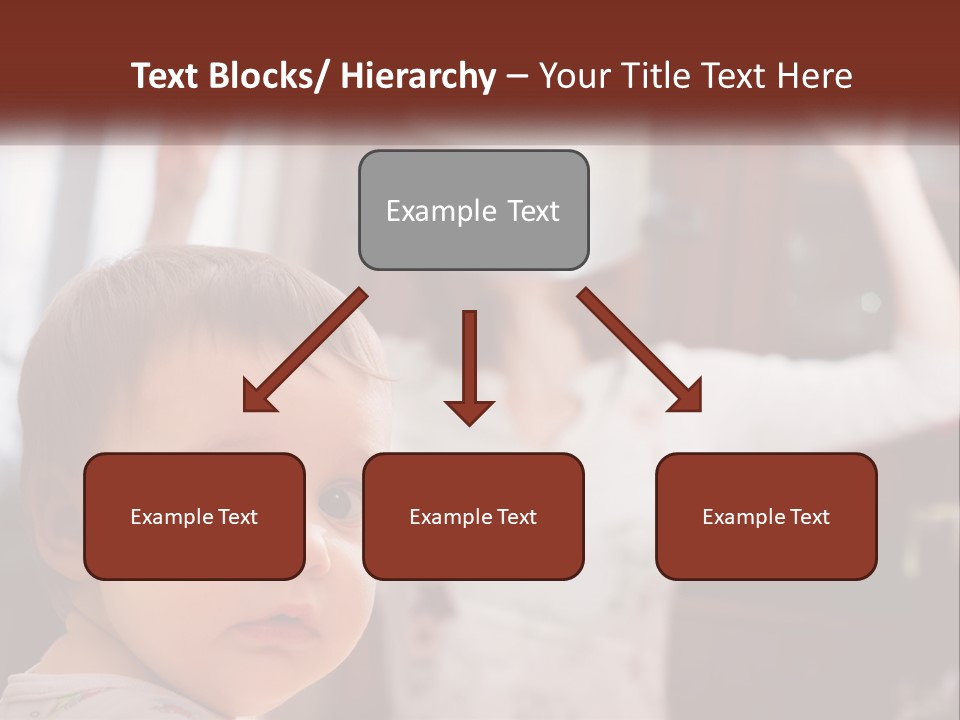 A Baby With A White Hat On His Head PowerPoint Template