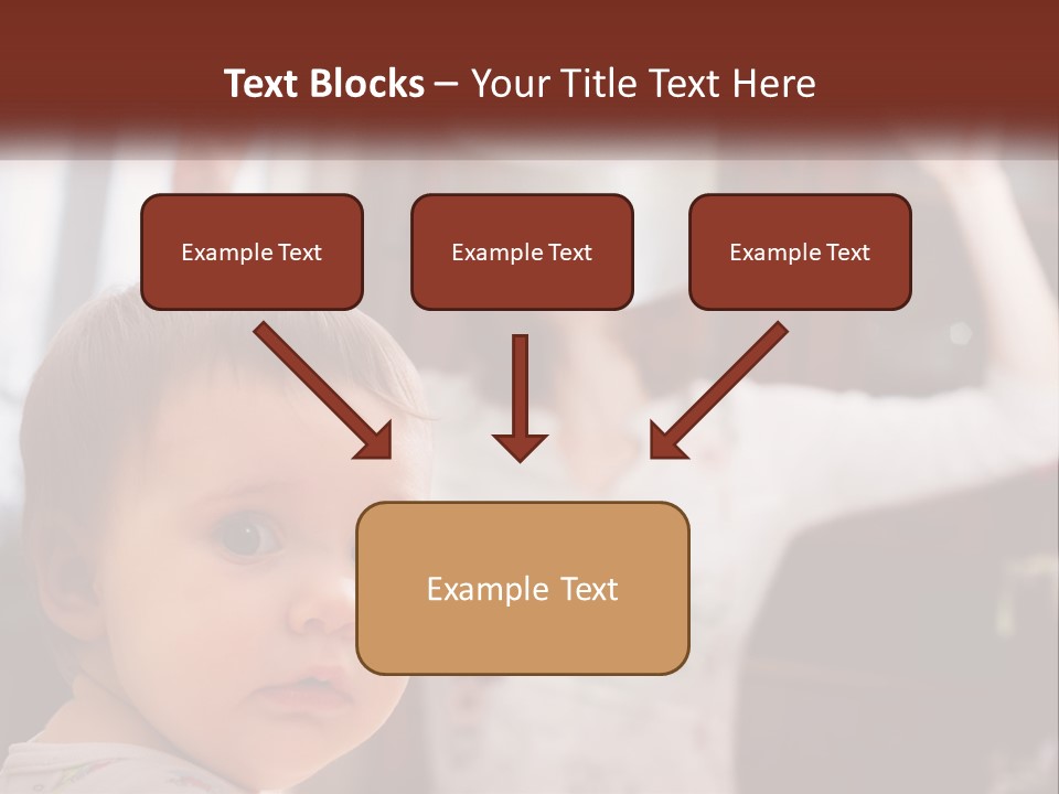 A Baby With A White Hat On His Head PowerPoint Template