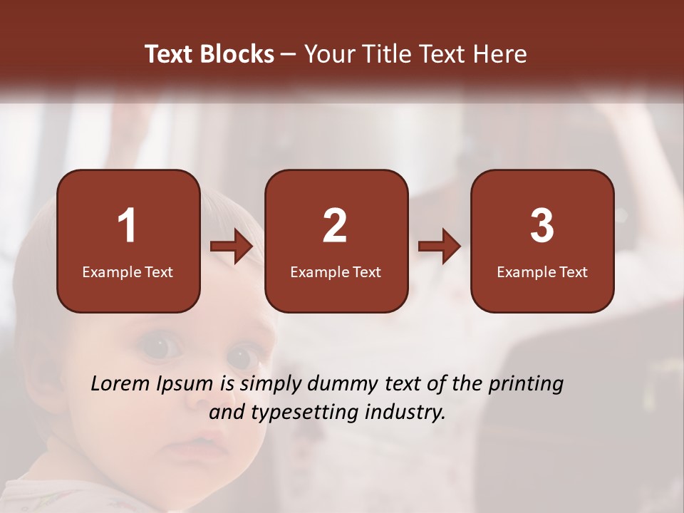 A Baby With A White Hat On His Head PowerPoint Template