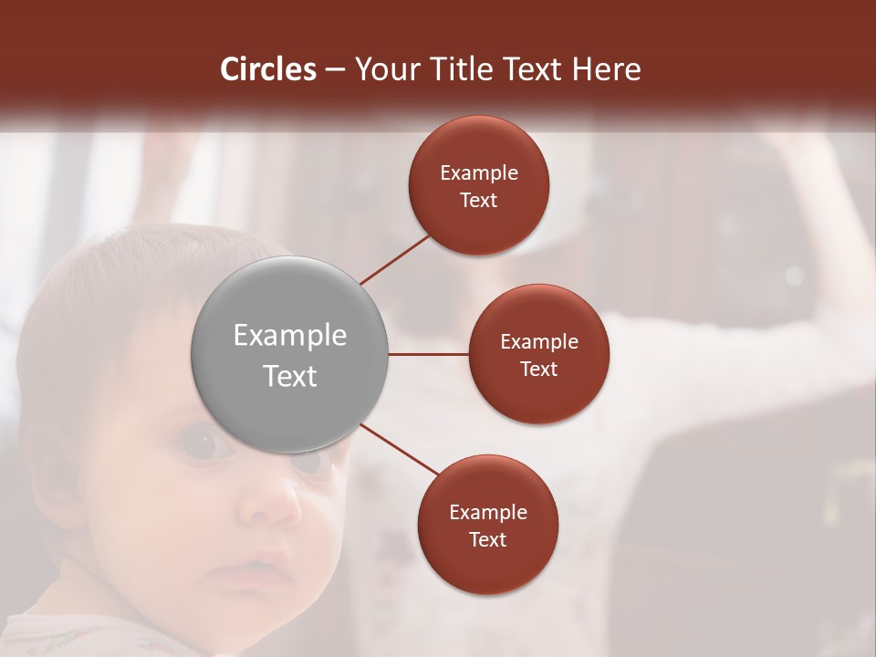 A Baby With A White Hat On His Head PowerPoint Template