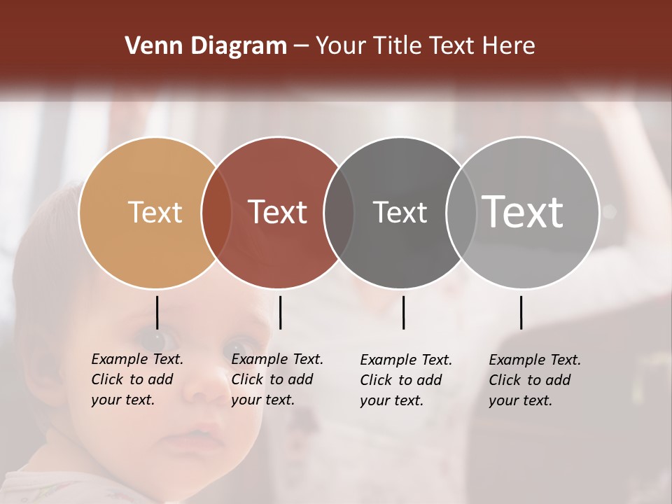 A Baby With A White Hat On His Head PowerPoint Template