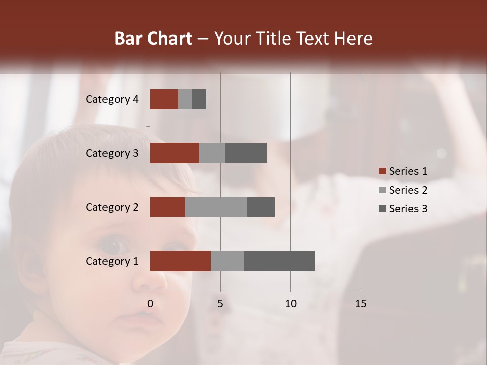 A Baby With A White Hat On His Head PowerPoint Template