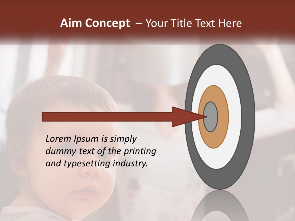 A Baby With A White Hat On His Head PowerPoint Template