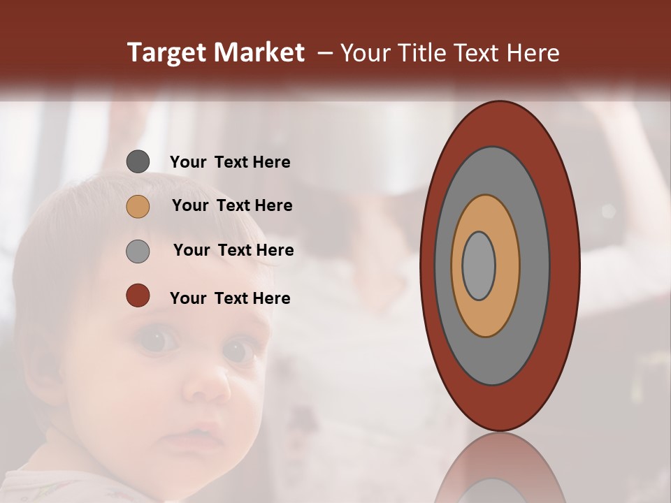 A Baby With A White Hat On His Head PowerPoint Template