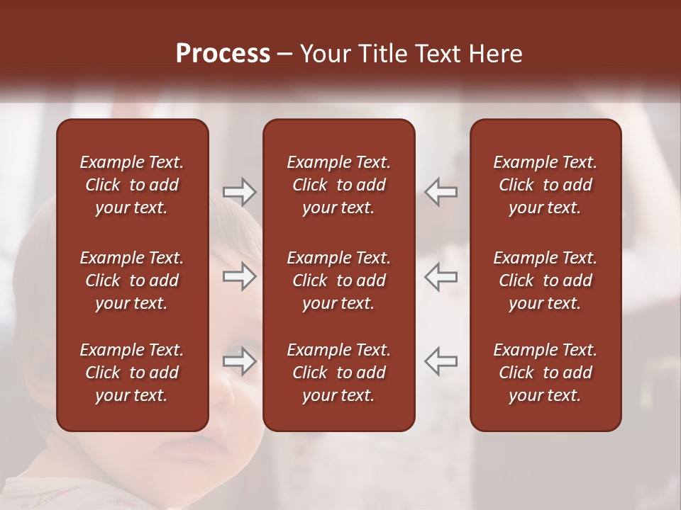A Baby With A White Hat On His Head PowerPoint Template