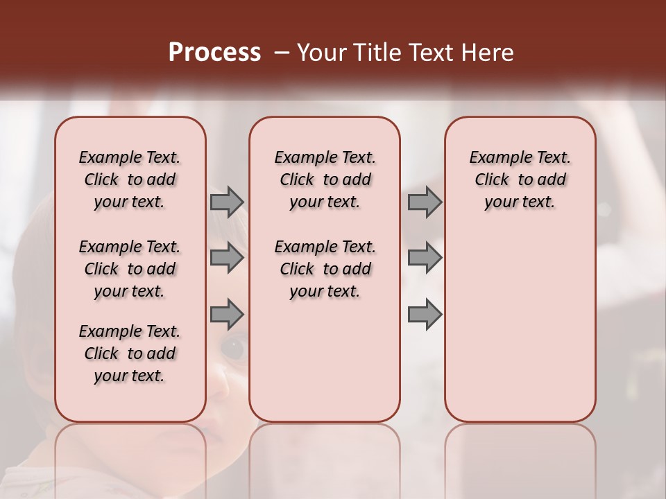 A Baby With A White Hat On His Head PowerPoint Template