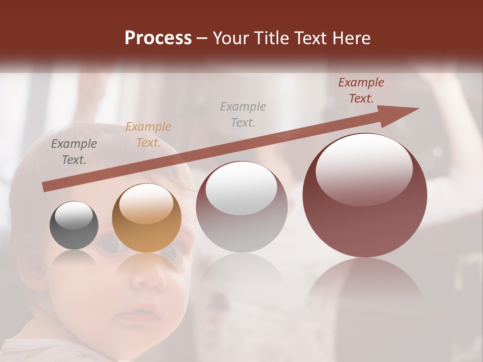 A Baby With A White Hat On His Head PowerPoint Template