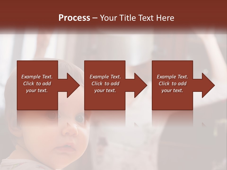 A Baby With A White Hat On His Head PowerPoint Template