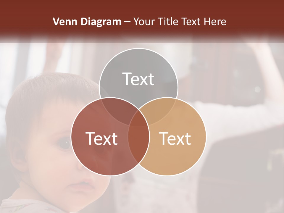 A Baby With A White Hat On His Head PowerPoint Template