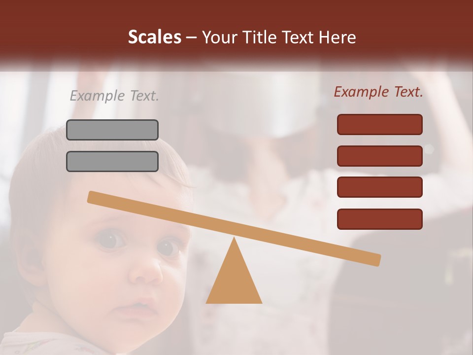 A Baby With A White Hat On His Head PowerPoint Template